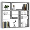 vidaXL Ραφιέρα Τοίχου Γκρι Sonoma 90x16x78 εκ. από Επεξεργασμένο Ξύλο