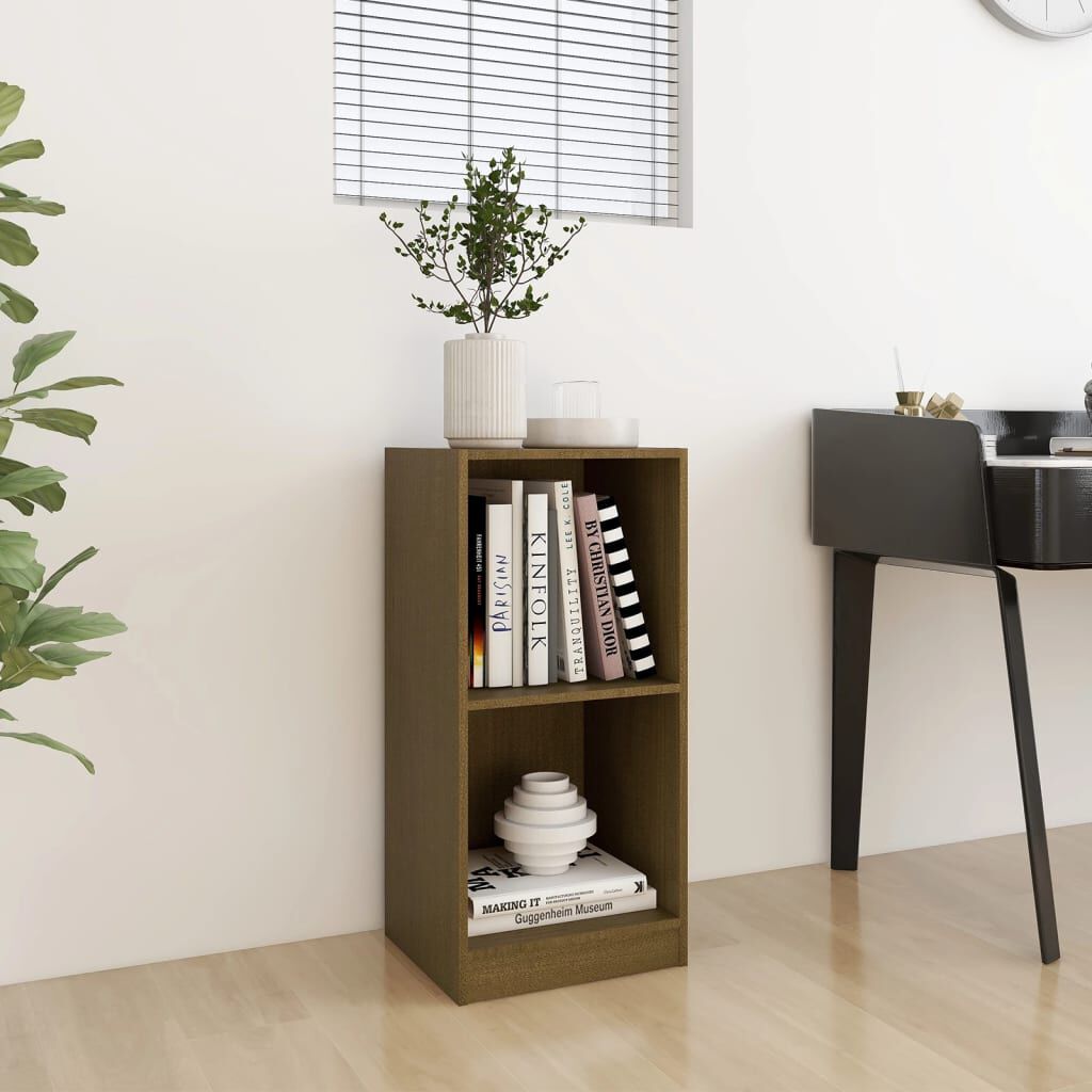 vidaXL Βοηθητικό Ντουλάπι Καφέ Μελί 35,5x33,5x76 εκ. Μασίφ Ξύλο Πεύκου