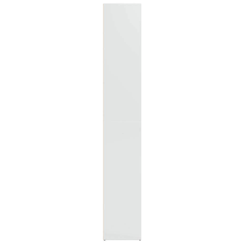 vidaXL Βιβλιοθήκη Γυαλιστερό Λευκό 40 x 30 x 189 εκ. από Επεξ.Ξύλο
