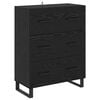 vidaXL Highboard &Mu;&alpha;ύ&rho;&eta; &Omicron;&xi;&upsilon;ά 69,5 x 34 x 180 &epsilon;&kappa;. &Epsilon;&pi;&epsilon;&xi;&epsilon;&rho;&gamma;&alpha;&sigma;&mu;έ&nu;&omicron; &xi;ύ&lambda;&omicron;