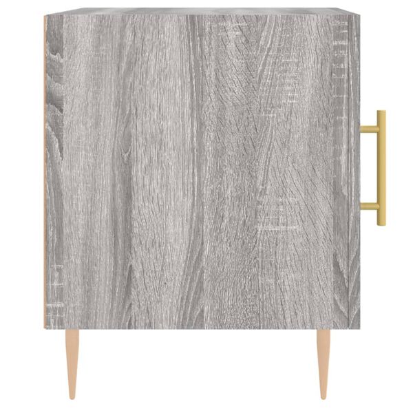 vidaXL Κομοδίνα 2 τεμ. Γκρι Sonoma 40 x 40 x 50 εκ. από Επεξεργ. Ξύλο