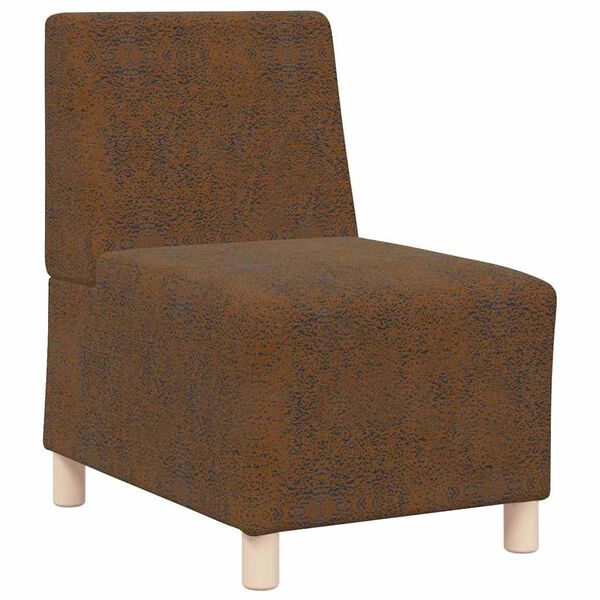 vidaXL Μοναδικός Καναπές χωρίς Χερούλια 2 pcs Καφέ 55 x 74 x 82 εκ.