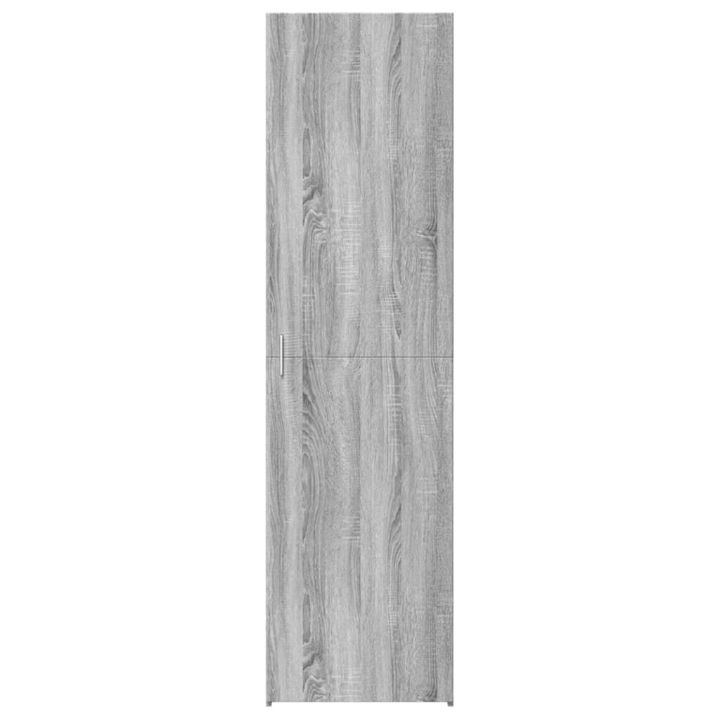 vidaXL Ντουλάπι Γκρι Sonoma 50x42,5x185 εκ. από Επεξεργασμένο Ξύλο