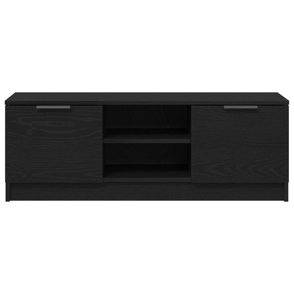 vidaXL Ντουλάπα τηλεόρασης Μαύρο Δρυς 102x35x36,5 εκ Επεξεργασμένο ξύλο