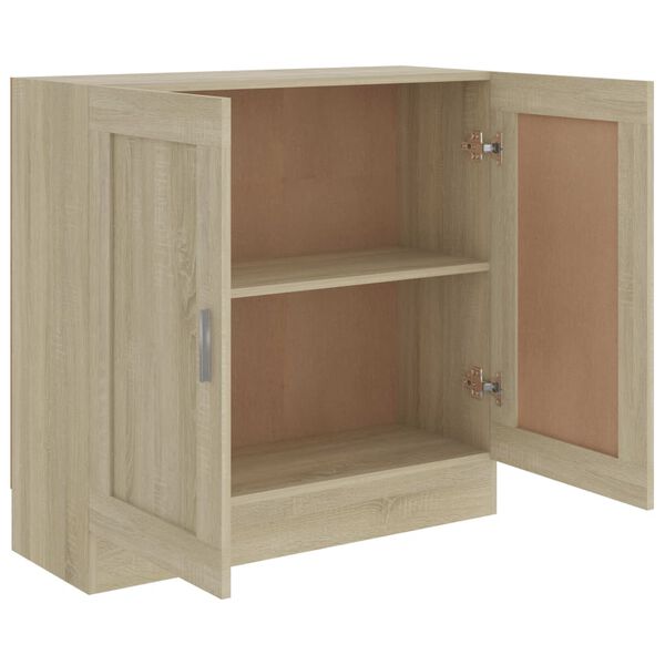 vidaXL Βιβλιοθήκη Χρώμα Sonoma Δρυς 82,5 x 30,5 x 80 εκ. Επεξ. Ξύλο