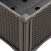 vidaXL Ζαρντινιέρα Κήπου με Πόδια Καφέ 80x40x42 εκ. Πολυπροπυλένιο