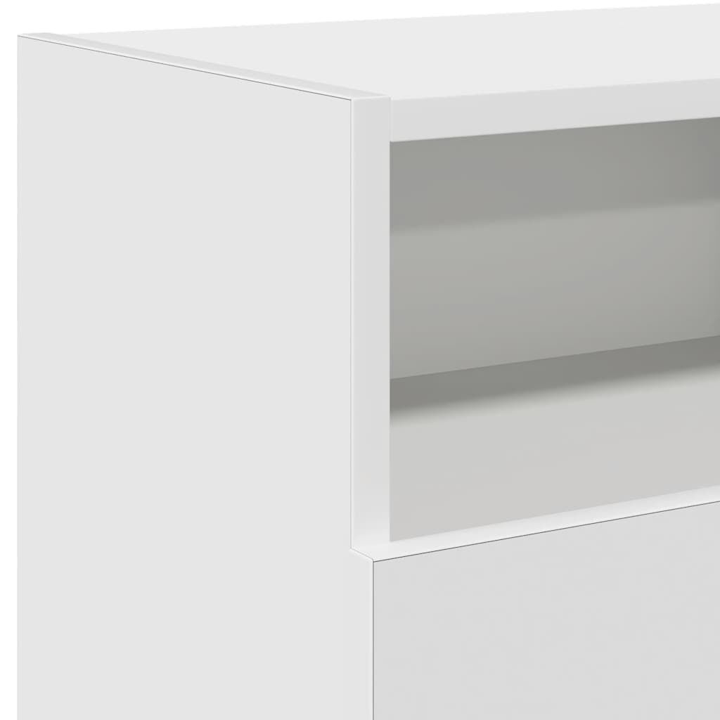 vidaXL Έπιπλο Τηλεόρασης με LED Λευκό 120x30x50 εκ.