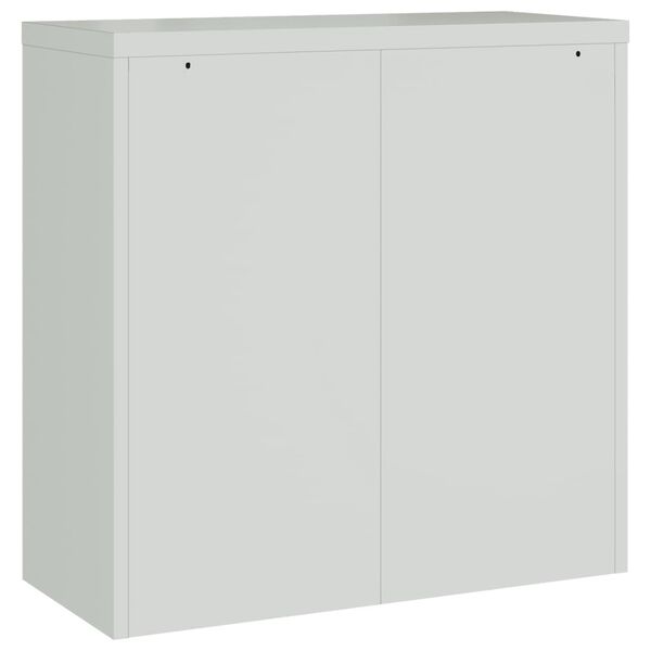 vidaXL Αρχειοθήκη Αν. Γκρι 90 x 40 x 130 εκ. Ατσάλινη