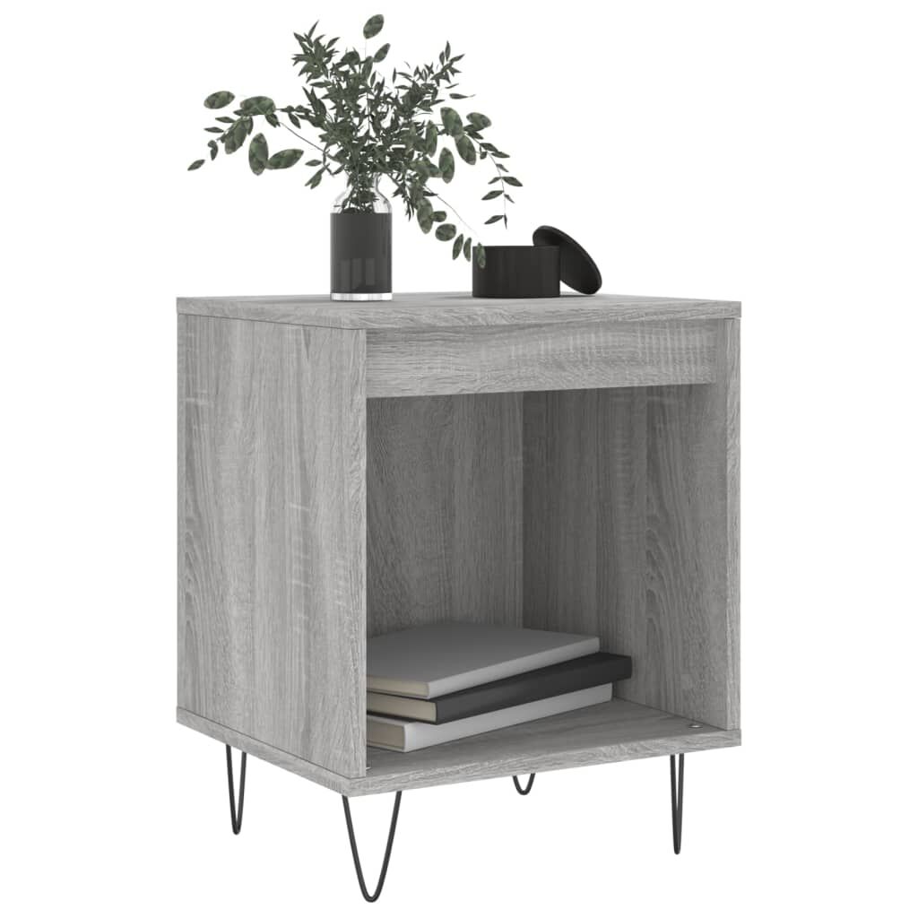 vidaXL Κομοδίνο Γκρι Sonoma 40 x 35 x 50 εκ. από Επεξεργασμένο Ξύλο