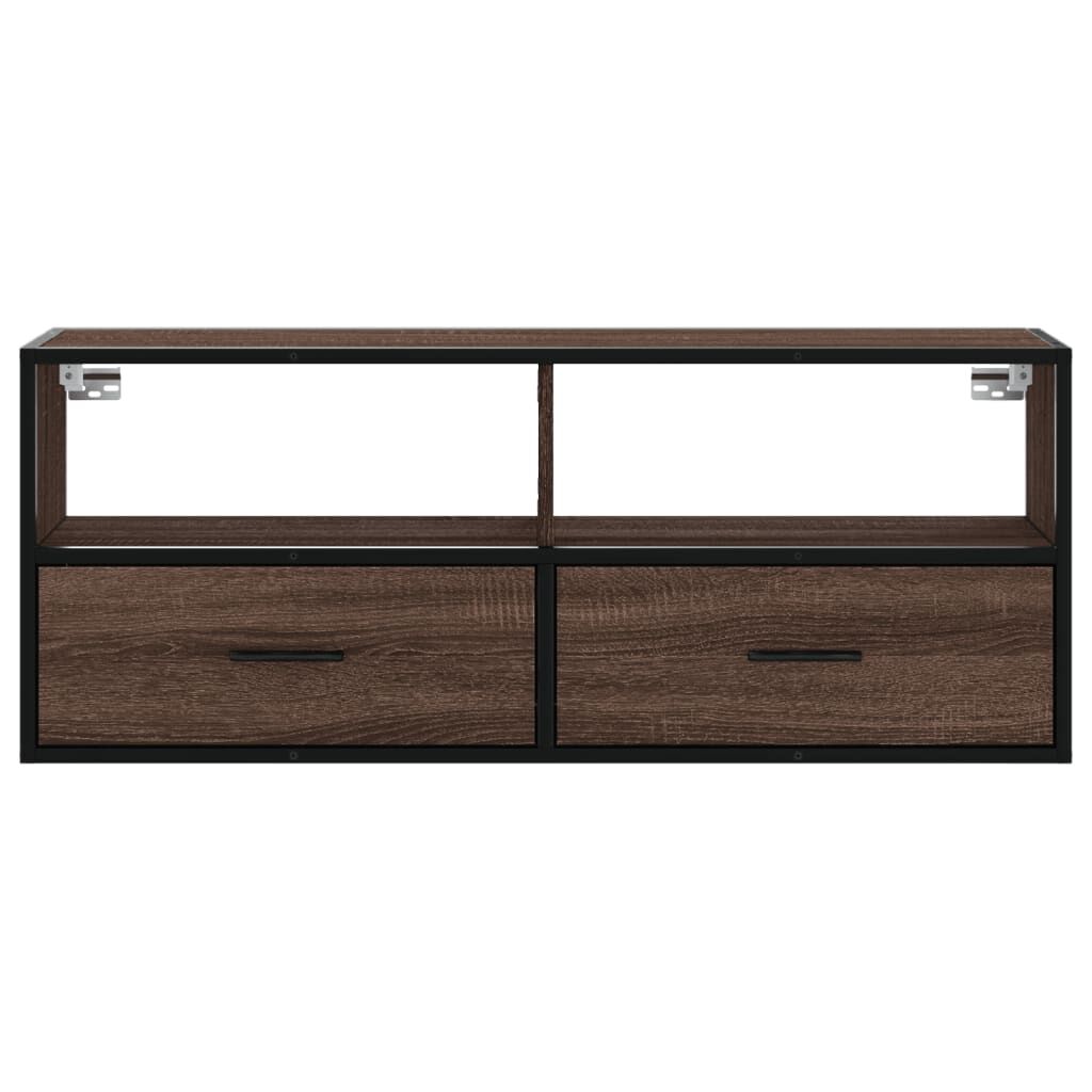 vidaXL Έπιπλο Τηλεόρασης Καφέ Δρυς 100x31x39,5 εκ. Επεξεργασμένο Ξύλο