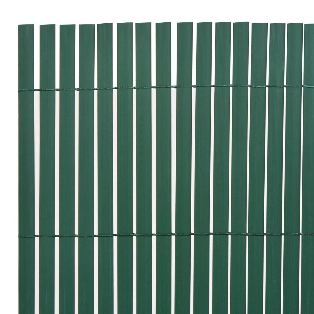 vidaXL Κήπος Φράκτης Διπλής Όψης Πράσινο 1,5x3 μ PVC