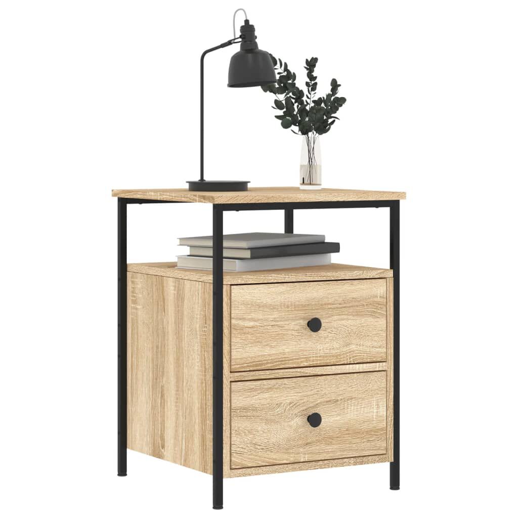 vidaXL Κομοδίνο Sonoma Δρυς 44 x 45 x 60 εκ. από Επεξεργασμένο Ξύλο
