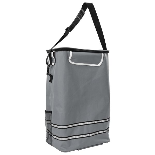 vidaXL Καρότσι Αγορών Γκρι 36.5 x 46.5 x 100.5 εκ Ύφασμα Oxford