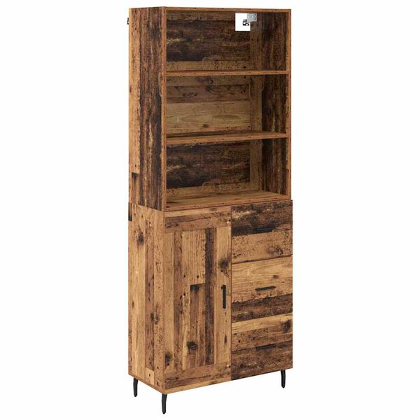 vidaXL Highboard &Pi;&alpha;&lambda;&iota;ό &Xi;ύ&lambda;&omicron; 69,5 x 34 x 180 &epsilon;&kappa;. &Sigma;ύ&nu;&theta;&epsilon;&tau;&omicron; &Xi;ύ&lambda;&omicron; &kappa;&alpha;&iota; &Gamma;&upsilon;&alpha;&lambda;ί