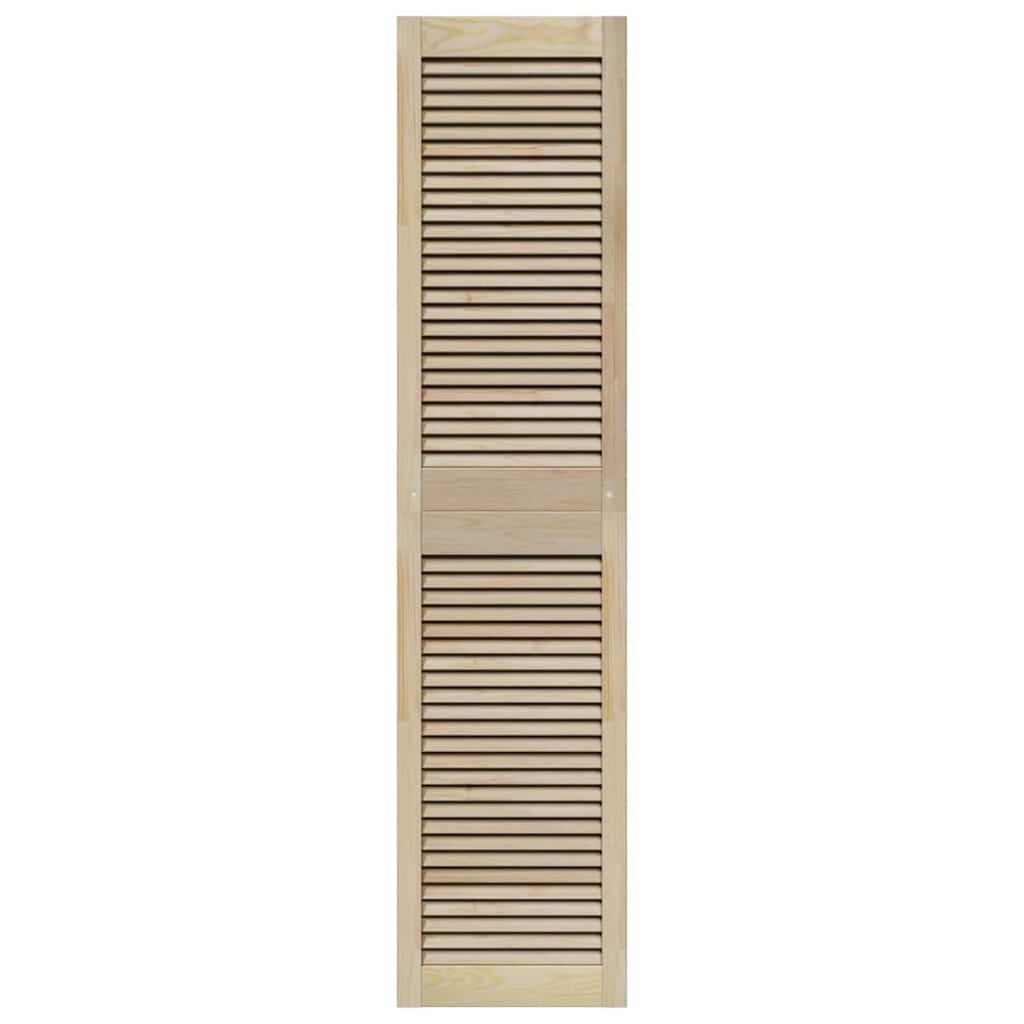 vidaXL Πόρτες Ντουλάπας με πόρτα 4 pcs Καφέ 170 x 39.5 x 2.1 εκ