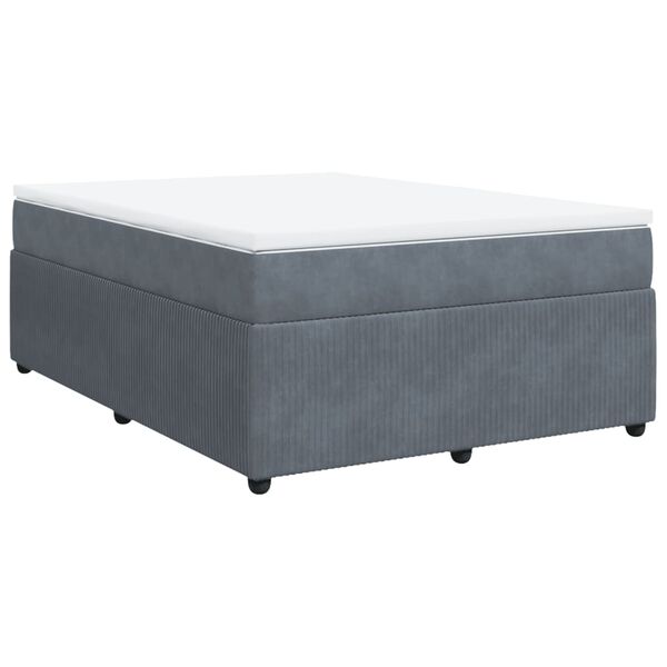 vidaXL &Kappa;&rho;&epsilon;&beta;ά&tau;&iota; Boxspring &mu;&epsilon; &Sigma;&tau;&rho;ώ&mu;&alpha; &Sigma;&kappa;&omicron;ύ&rho;&omicron; &Gamma;&kappa;&rho;&iota; 140x190 &epsilon;&kappa;. &Beta;&epsilon;&lambda;&omicron;ύ&delta;&iota;&nu;&omicron;