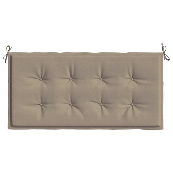 vidaXL Μαξιλάρι Πάγκου Κήπου Taupe 120x50x4 εκ. Ύφασμα Oxford