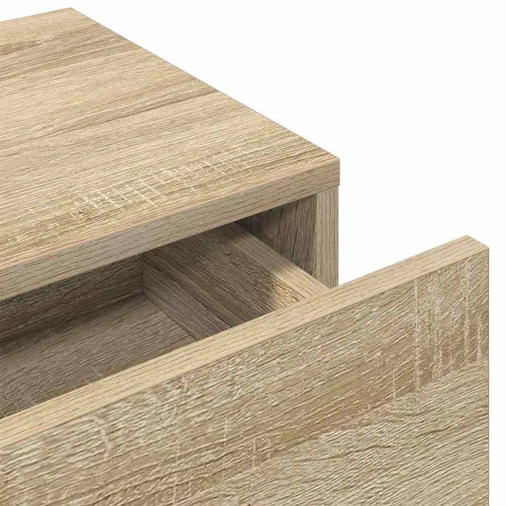 vidaXL Ράφι τοίχου με συρτάρια Δρυς sonoma 60x26,5x15 cm