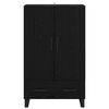 vidaXL Highboard &Mu;&alpha;ύ&rho;&eta; &Omicron;&xi;&upsilon;ά 69,5 x 30 x 115 &epsilon;&kappa; &Epsilon;&pi;&epsilon;&xi;&epsilon;&rho;&gamma;&alpha;&sigma;&mu;έ&nu;&omicron; &xi;ύ&lambda;&omicron;