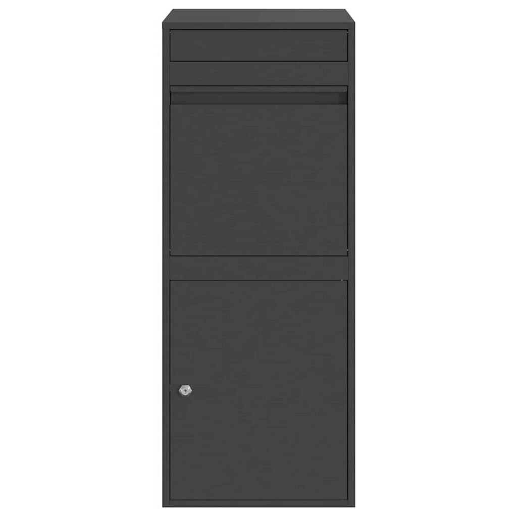 vidaXL Θυρίδα Πακέτων Μαύρο 41 x 38 x 103 εκ Ατσάλι
