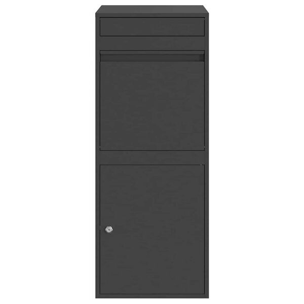 vidaXL Θυρίδα Πακέτων Μαύρο 41 x 38 x 103 εκ Ατσάλι