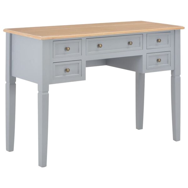 vidaXL Γραφείο Γκρι 109,5 x 45 x 77,5 εκ. Ξύλινο