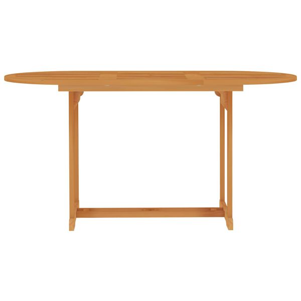 vidaXL Τραπέζι Κήπου 150 x 90 x 75 εκ. Μασίφ Ξύλο Teak
