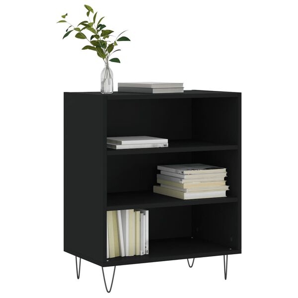 vidaXL Ραφιέρα Μαύρη 57 x 35 x 70 εκ. από Επεξεργασμένο Ξύλο