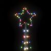 vidaXL Χριστουγεννιάτικο δέντρο LED 447 LED πολύχρωμα 249 εκ.