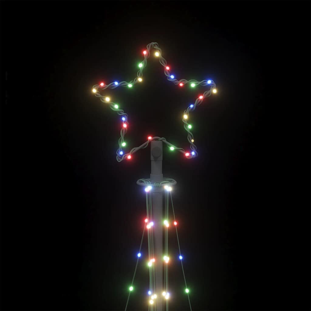 vidaXL Χριστουγεννιάτικο δέντρο LED 447 LED πολύχρωμα 249 εκ.