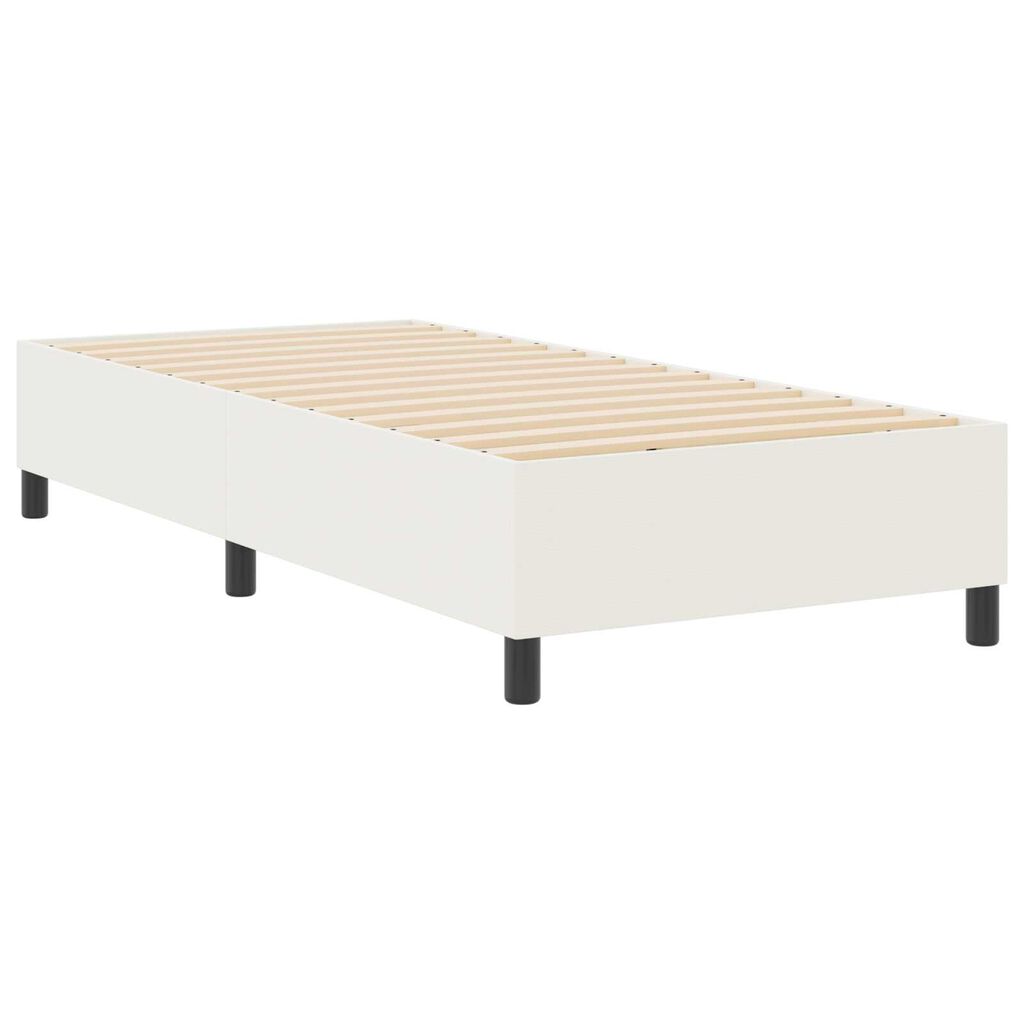 vidaXL Κρεβάτι με ελατήρια Κρεμ 90 x 190 cm Βελούδο