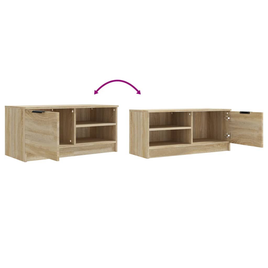 vidaXL Έπιπλο Τηλεόρασης Sonoma Δρυς 80 x 35 x 36,5 εκ. Επεξεργ. Ξύλο