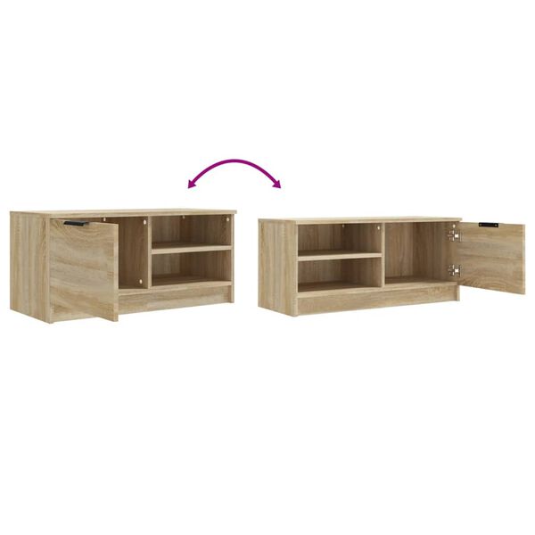 vidaXL Έπιπλο Τηλεόρασης Sonoma Δρυς 80 x 35 x 36,5 εκ. Επεξεργ. Ξύλο