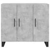 vidaXL Ντουλάπι Γκρι Σκυροδέματος 90x34x80 εκ. Επεξεργασμένο Ξύλο
