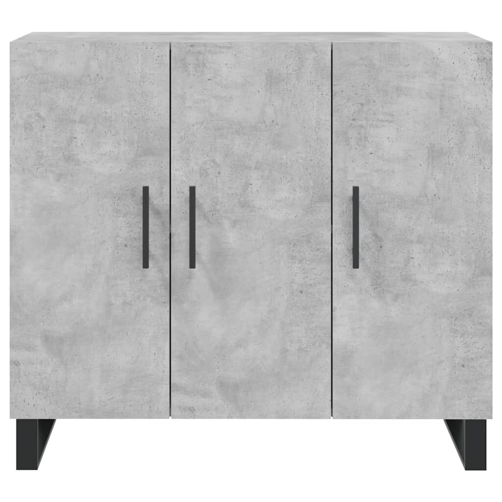 vidaXL Ντουλάπι Γκρι Σκυροδέματος 90x34x80 εκ. Επεξεργασμένο Ξύλο
