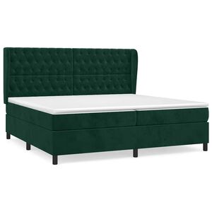 vidaXL &Kappa;&rho;&epsilon;&beta;ά&tau;&iota; Boxspring &mu;&epsilon; &Sigma;&tau;&rho;ώ&mu;&alpha; &Sigma;&kappa;&omicron;ύ&rho;&omicron; &Pi;&rho;ά&sigma;&iota;&nu;&omicron; 200x200&epsilon;&kappa;. &Beta;&epsilon;&lambda;&omicron;ύ&delta;&iota;&nu;&omicron;