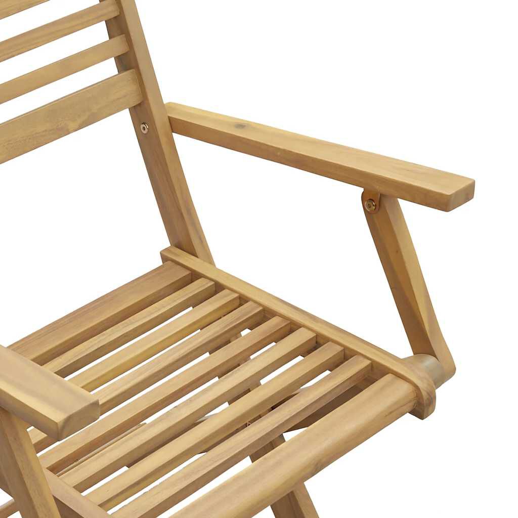 vidaXL Καρέκλες Κήπου Πτυσσόμενες 6 τεμ 54,5x61,5x86,5 εκ Μασίφ Ακακία