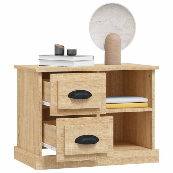 vidaXL Κομοδίνο Sonoma Δρυς 60x35,5x45 εκ.