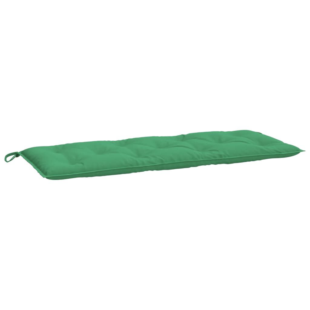 vidaXL Μαξιλάρια Πάγκου Κήπου 2 τεμ. Πράσινο 120x50x7cm Ύφασμα Oxford