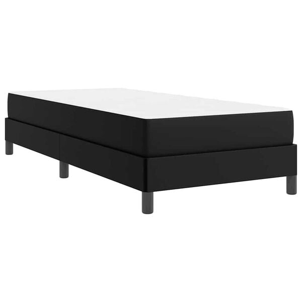 vidaXL Κρεβάτι Άλλο Μαύρο 100 x 200 cm Τεχνητό δέρμα