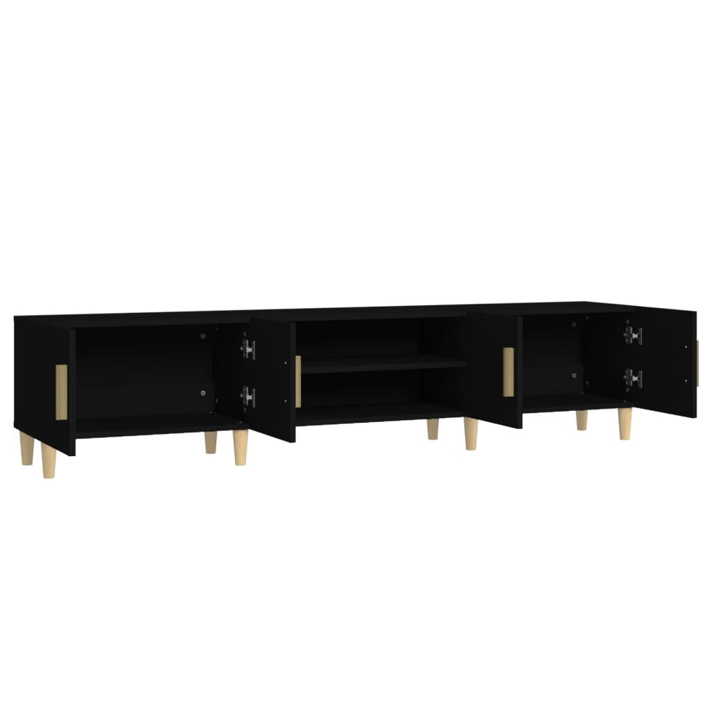 vidaXL Έπιπλο Τηλεόρασης Μαύρο 180x31,5x40 εκ. Επεξεργασμένο Ξύλο