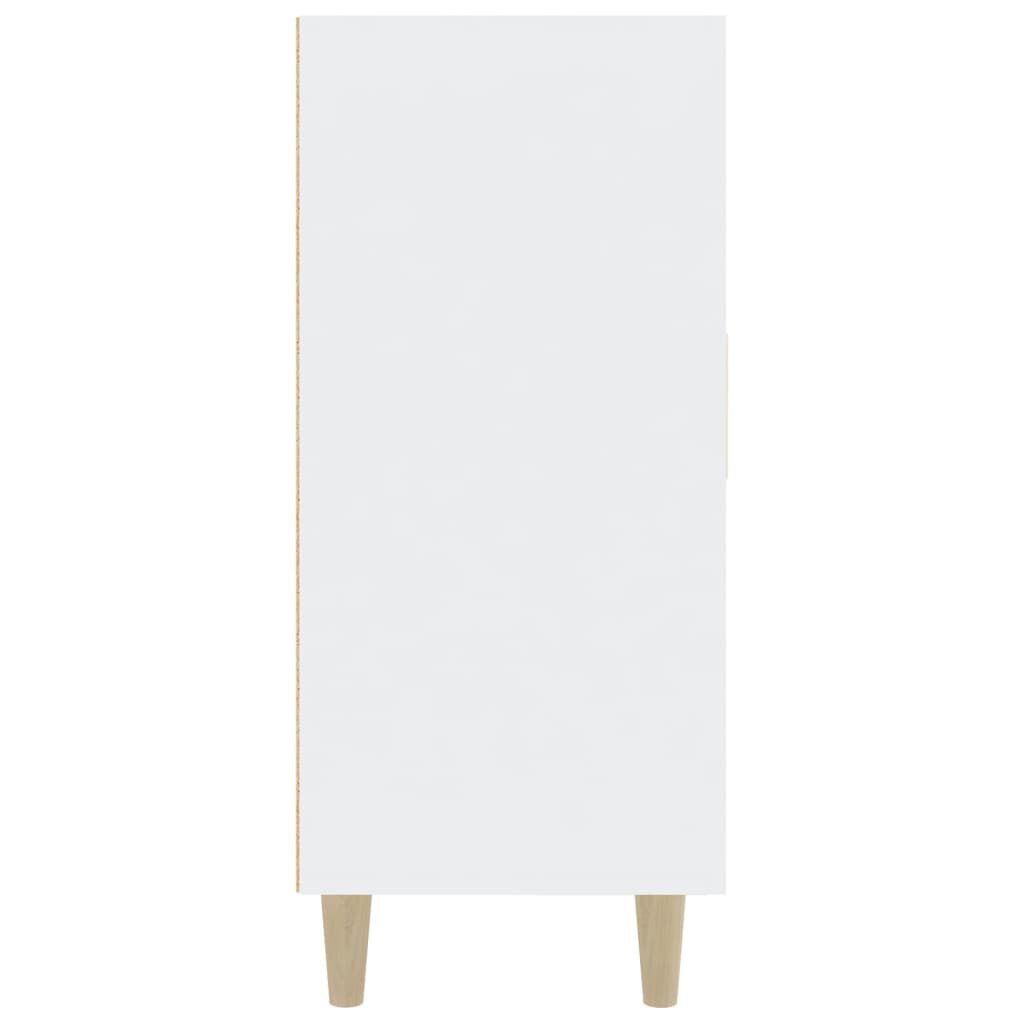 vidaXL Μπουφές Λευκός 90 x 34 x 80 εκ. από Επεξεργασμένο Ξύλο