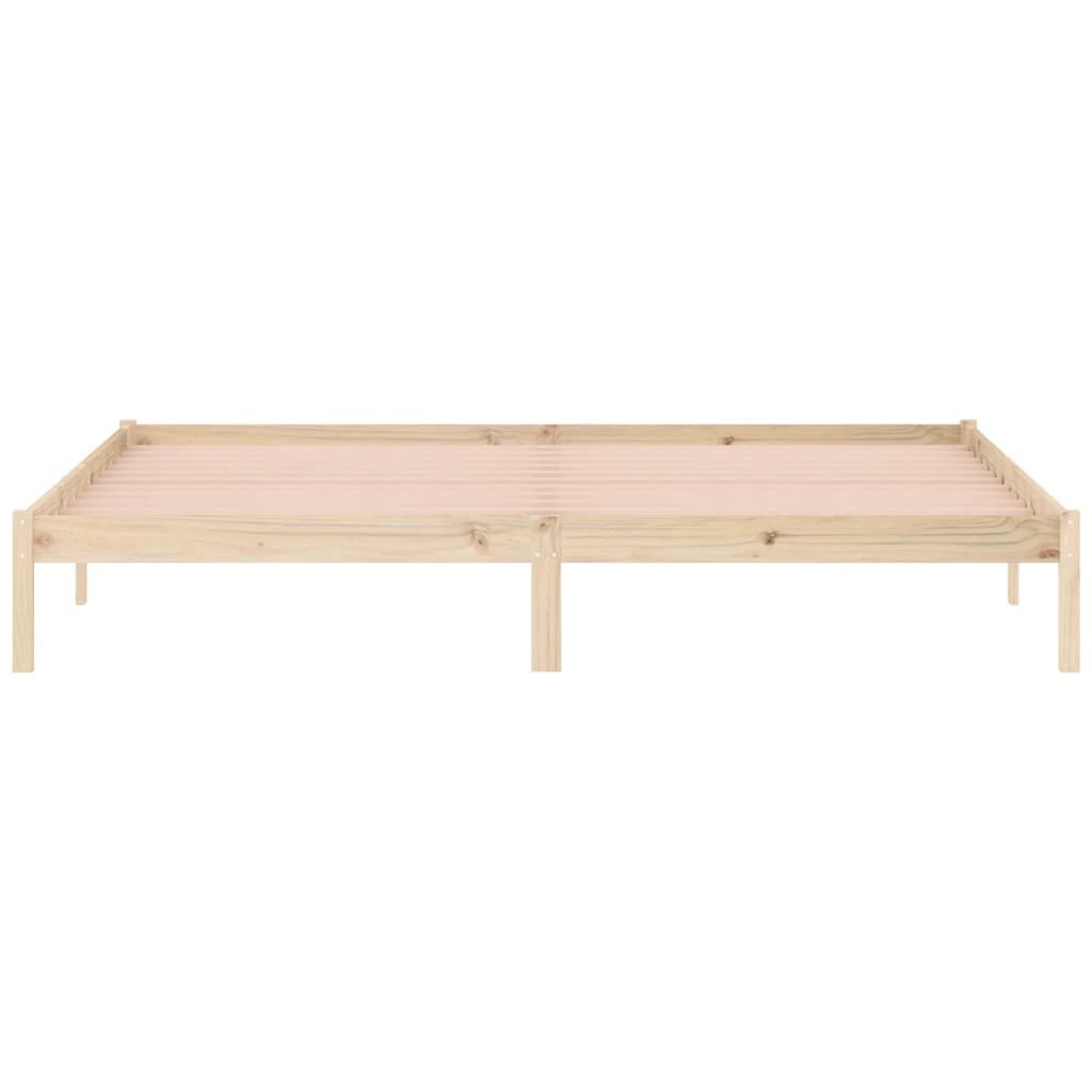 vidaXL Σκελετός Κρεβ. Χωρίς Στρώμα 193x203 εκ. από Μασίφ Ξύλο Πεύκου