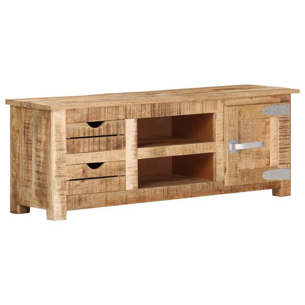 vidaXL Έπιπλο Τηλεόρασης 110 x 30 x 40 εκ. από Ακατέργαστο Ξύλο Μάνγκο
