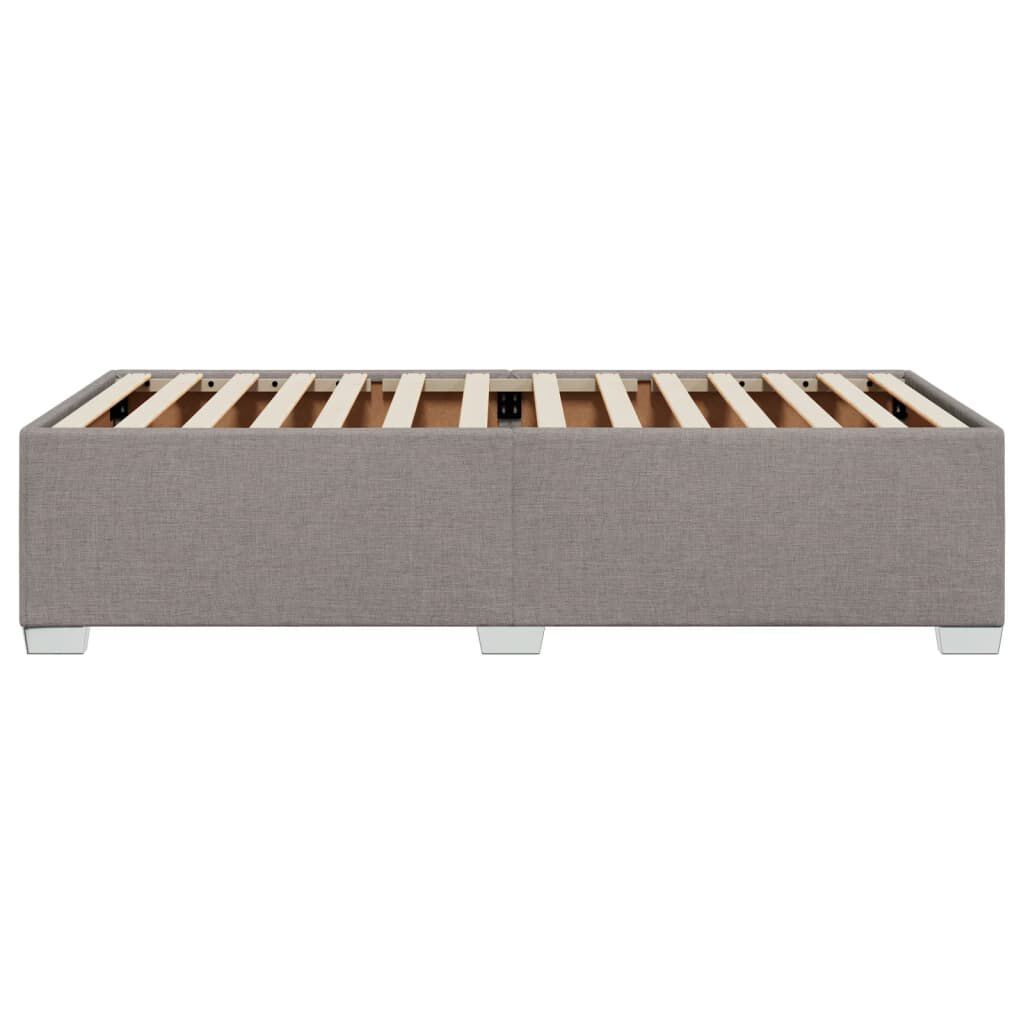 vidaXL Σκελετός Κρεβατιού Χωρίς Στρώμα Taupe 80x200 εκ. Υφασμάτινο