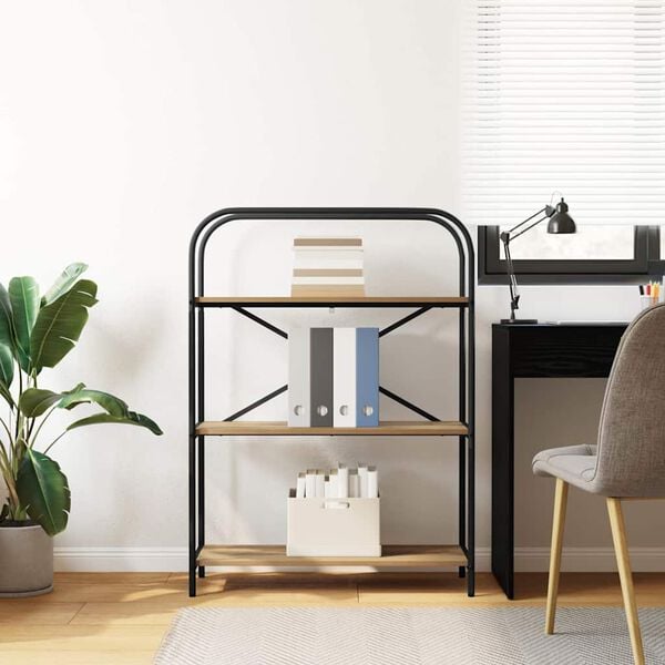 vidaXL &Rho;ά&phi;&iota; &Beta;&iota;&beta;&lambda;ί&omega;&nu; Artisan Oak 80 x 30 x 109 &epsilon;&kappa; &Epsilon;&pi;&epsilon;&xi;&epsilon;&rho;&gamma;&alpha;&sigma;&mu;έ&nu;&omicron; &xi;ύ&lambda;&omicron;