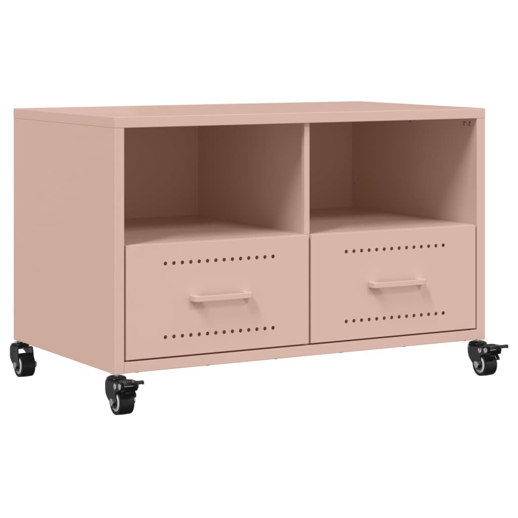 vidaXL Έπιπλο Τηλεόρασης Ροζ 68 x 39 x 43,5 εκ. Χάλυβας