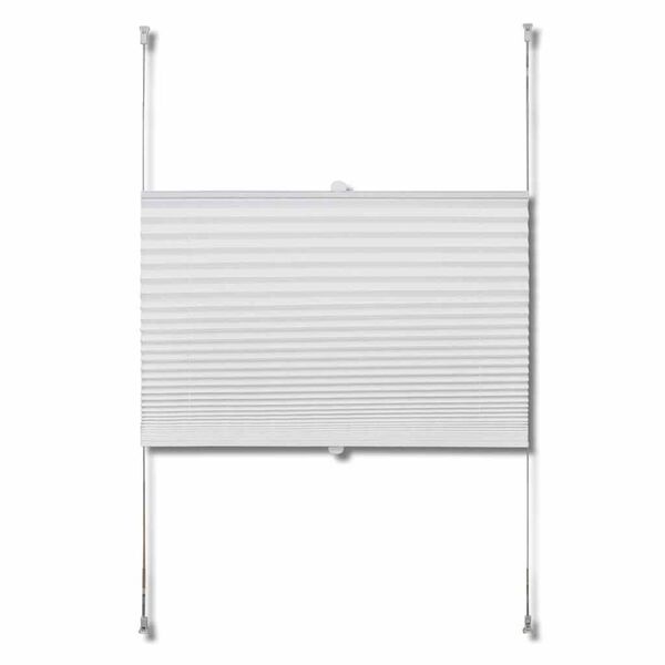 Πλισέ στόρι σκίασης 70x200cm Λευκό