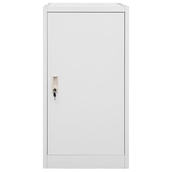 vidaXL Ντουλάπα για Σέλα Ανοιχτό Γκρι 53 x 53 x 105 εκ. Ατσάλινη