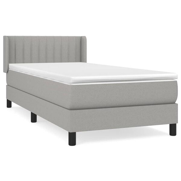 vidaXL &Kappa;&rho;&epsilon;&beta;ά&tau;&iota; Boxspring &mu;&epsilon; &Sigma;&tau;&rho;ώ&mu;&alpha; &Alpha;&nu;&omicron;&iota;&chi;&tau;ό &Gamma;&kappa;&rho;&iota; 90x190 &epsilon;&kappa;. &Upsilon;&phi;&alpha;&sigma;&mu;ά&tau;&iota;&nu;&omicron;